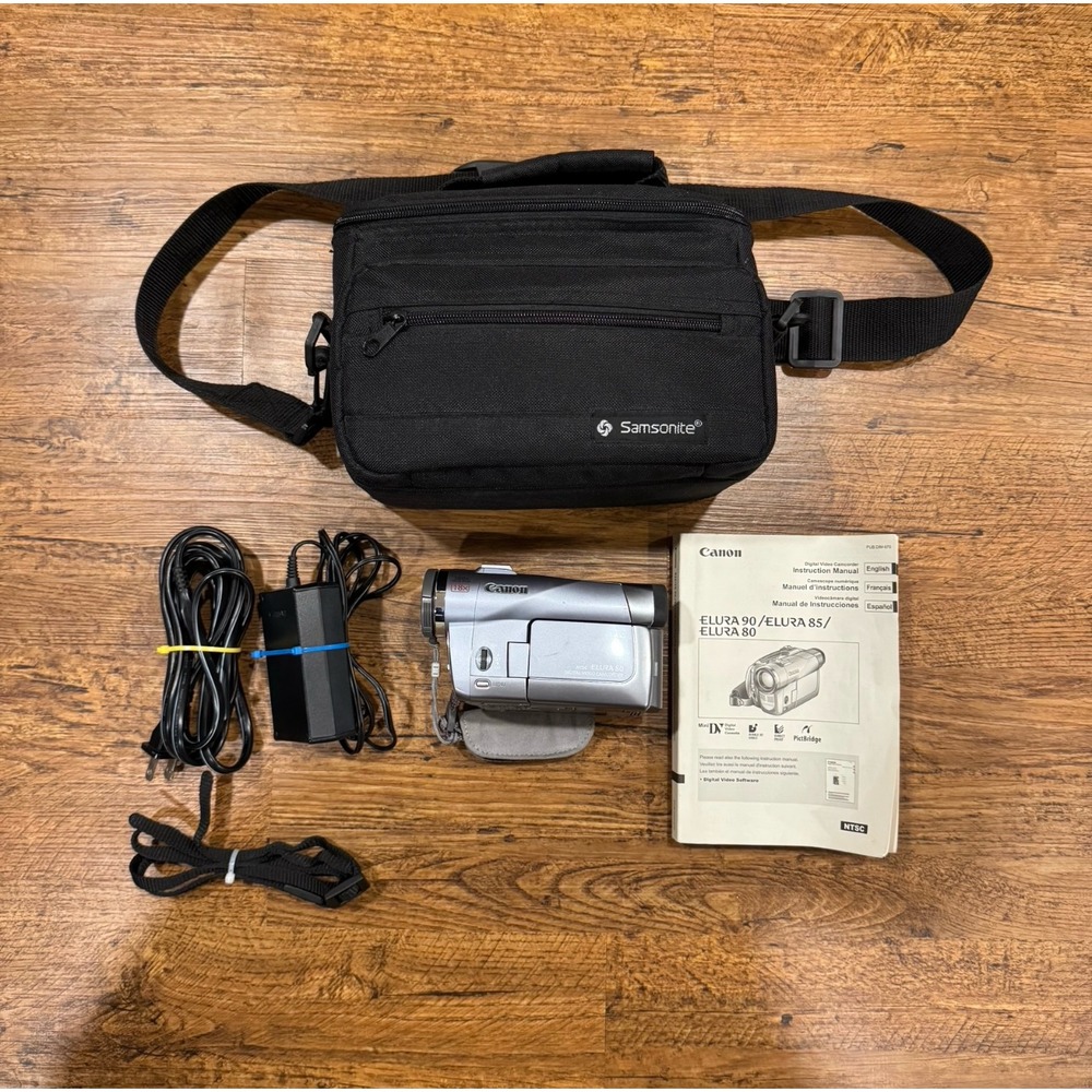 Canon Elura 80 Silver 2.5" Diagonal LCD Screen 360x Digital Zoom Video Camcorder